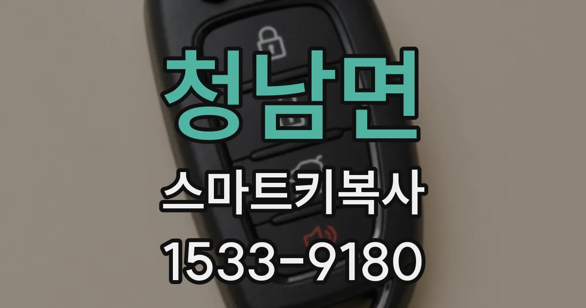 청남면 스마트키복사