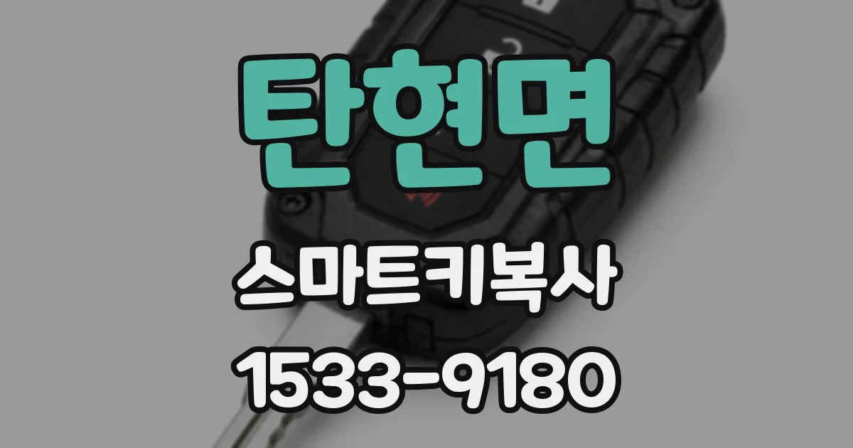 탄현면 스마트키복사