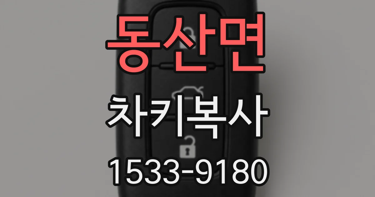 동산면 차키복사
