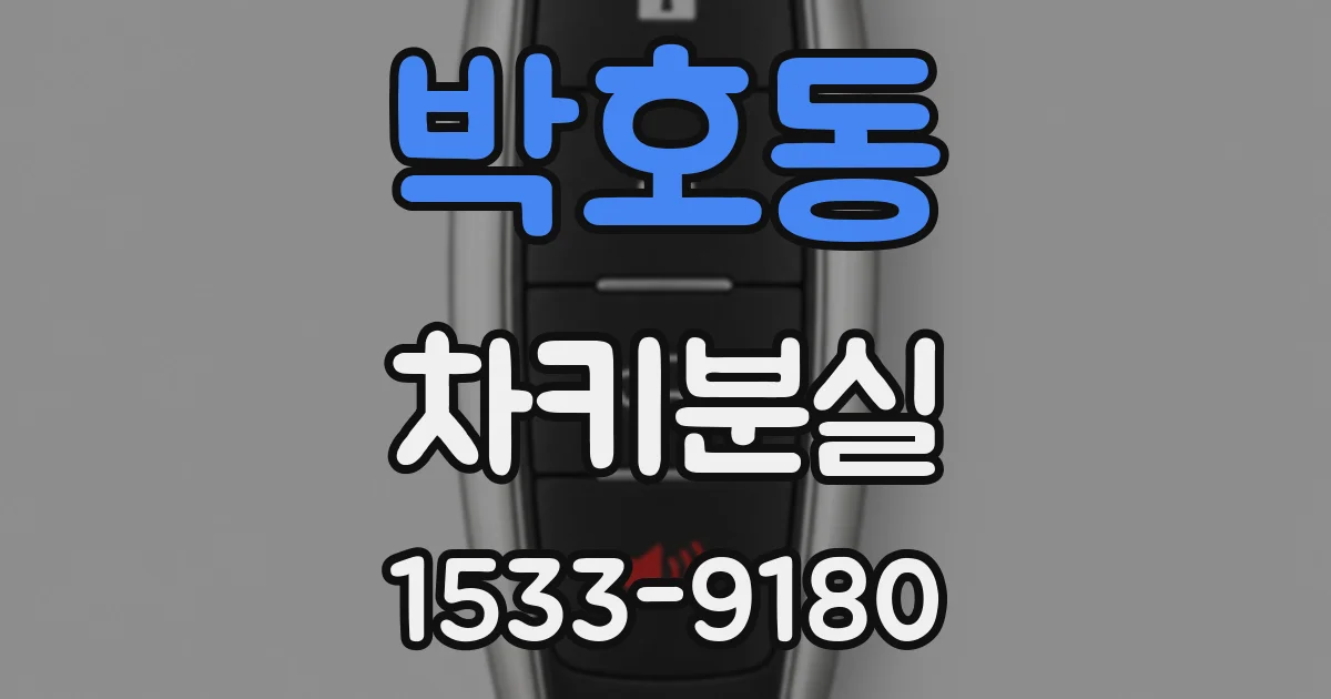 박호동 차키분실