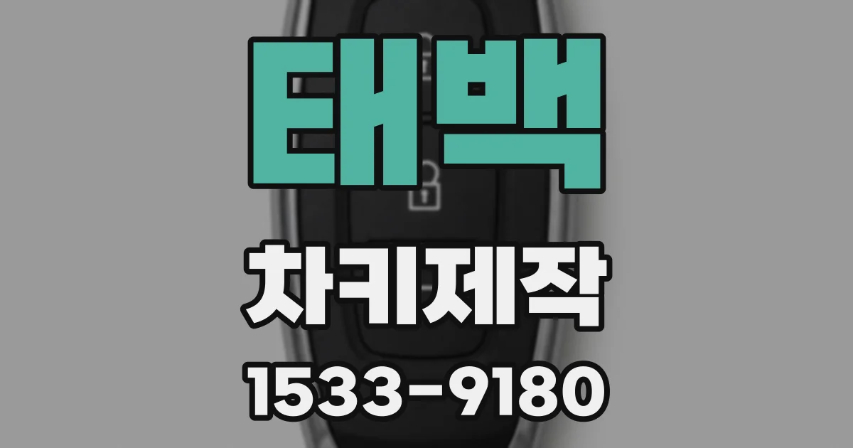 태백 차키제작