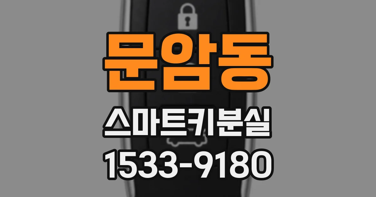 문암동 스마트키분실