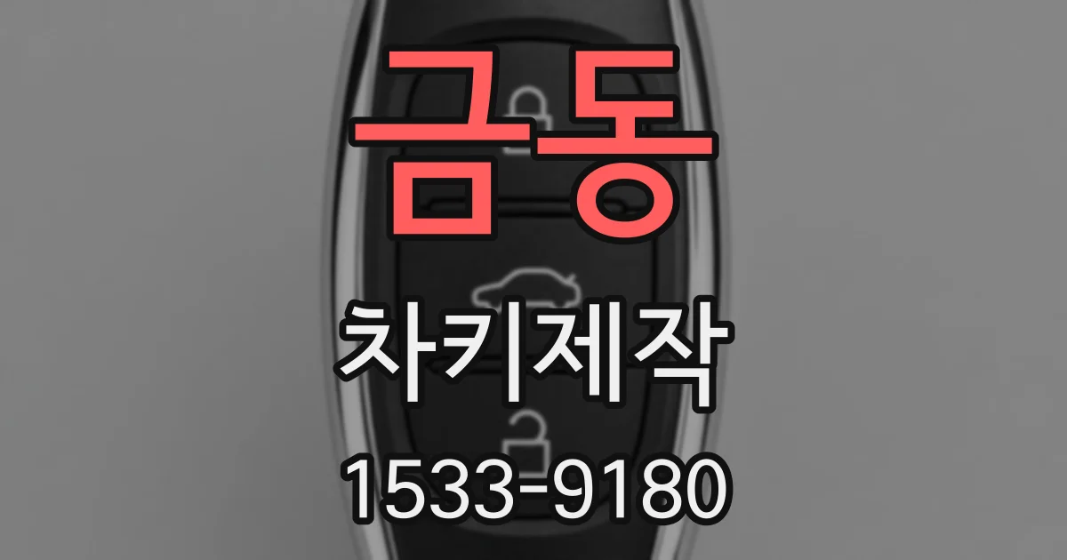 금동 차키제작