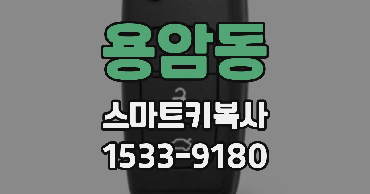 용암동 스마트키복사