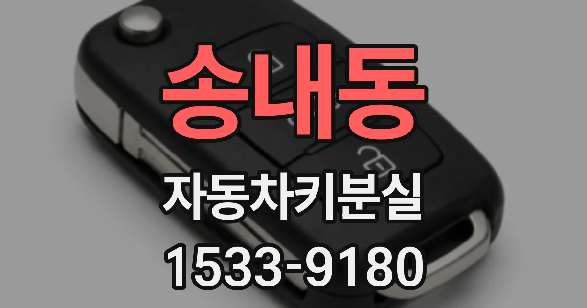 송내동 자동차키분실