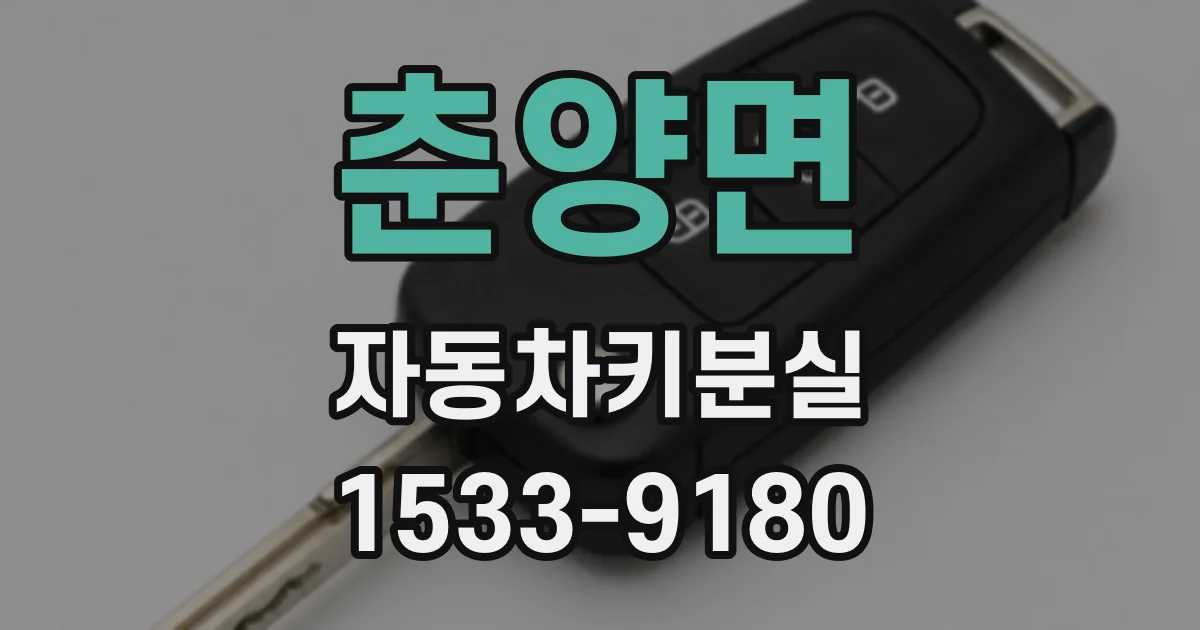 춘양면 자동차키분실