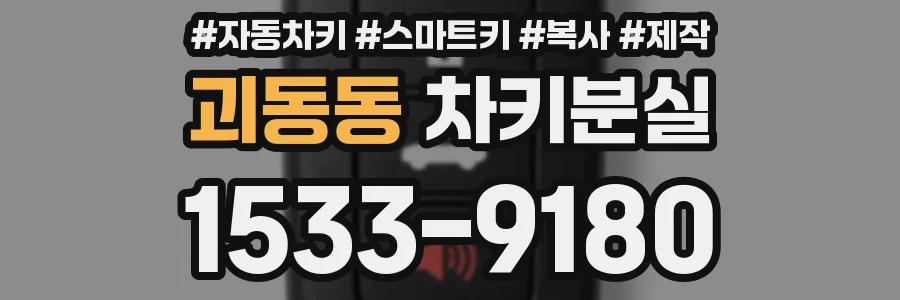 괴동동 차키분실