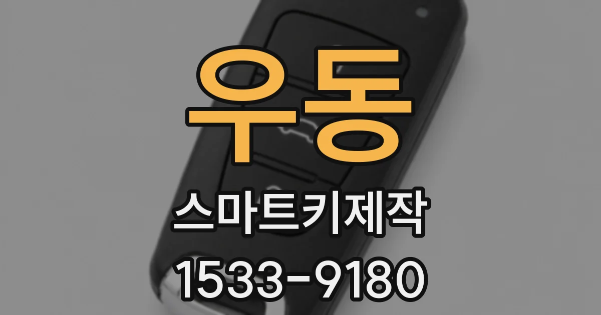 우동 스마트키제작