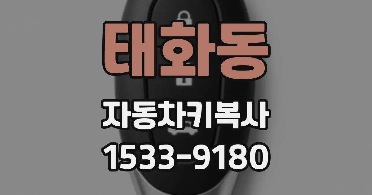 태화동 자동차키복사