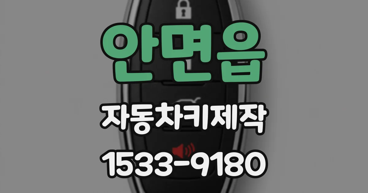 안면읍 자동차키제작