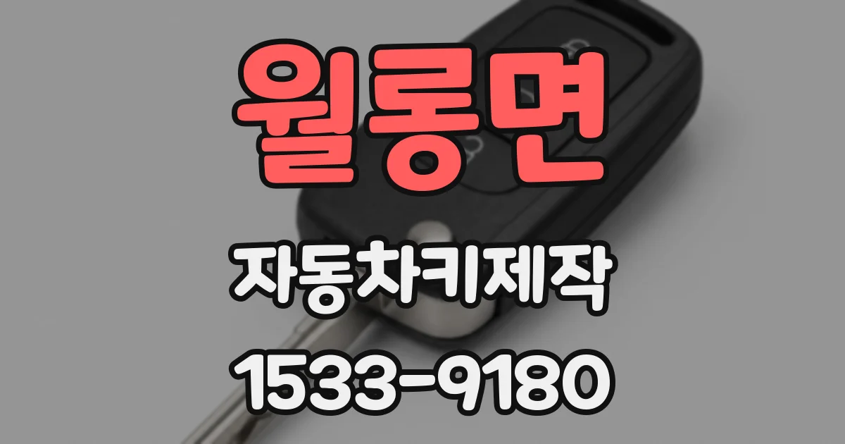월롱면 자동차키제작