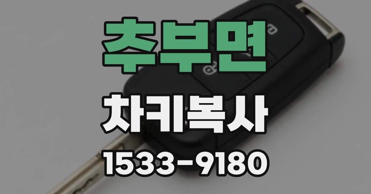 추부면 차키복사