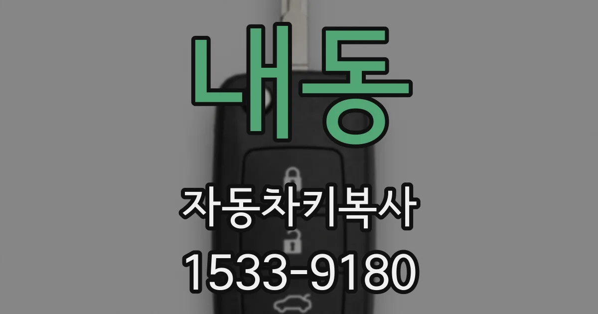 내동 자동차키복사