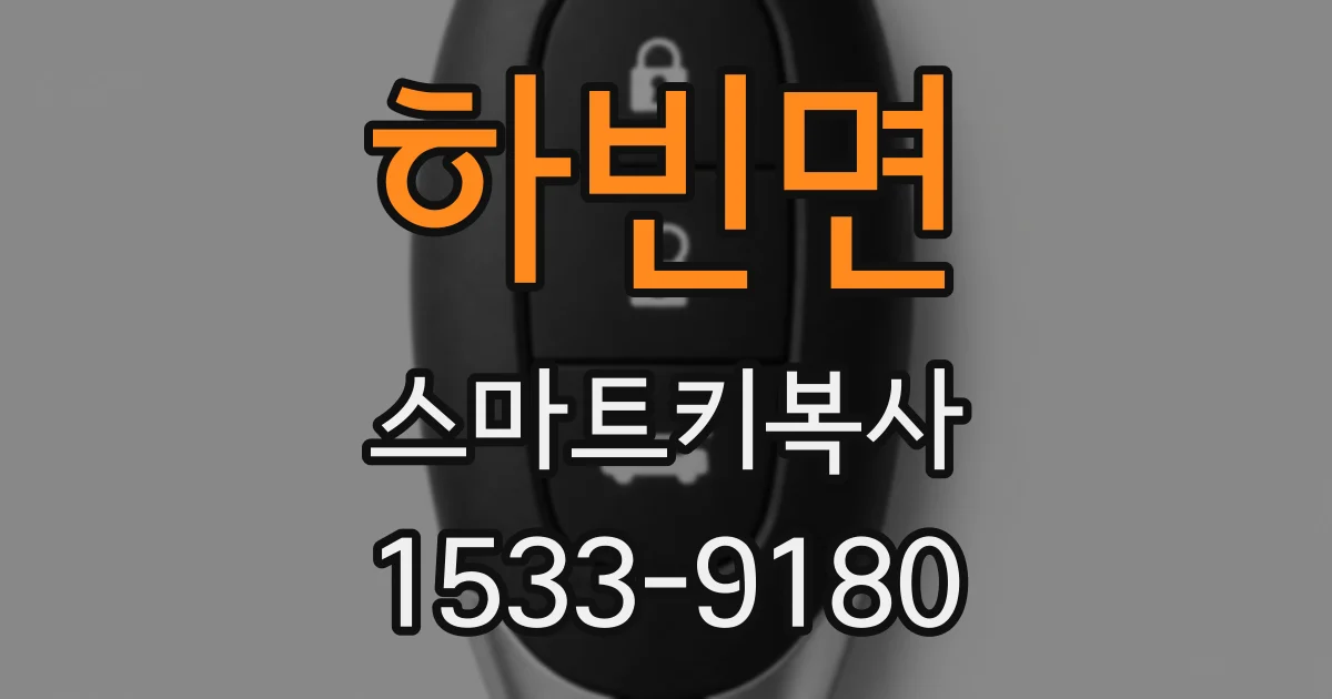 하빈면 스마트키복사