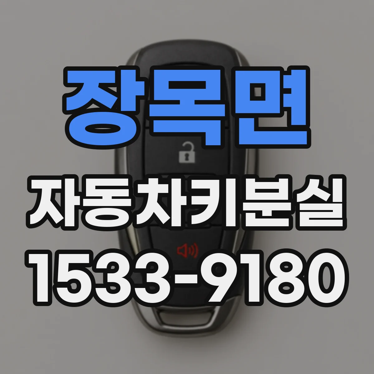 장목면 자동차키분실