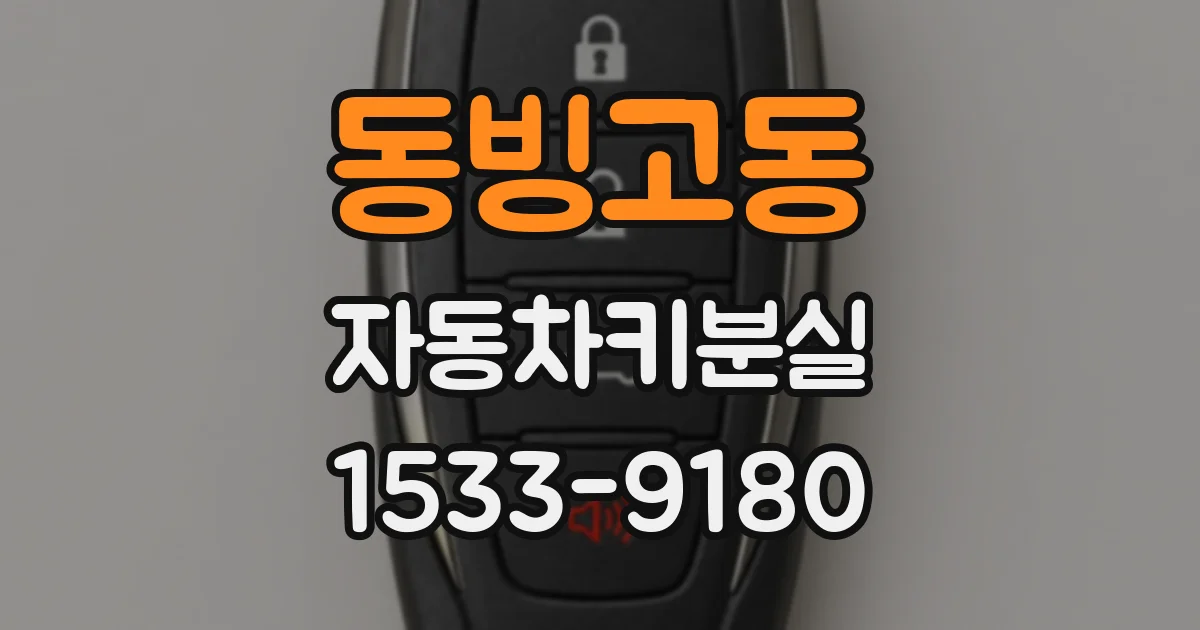 동빙고동 자동차키분실