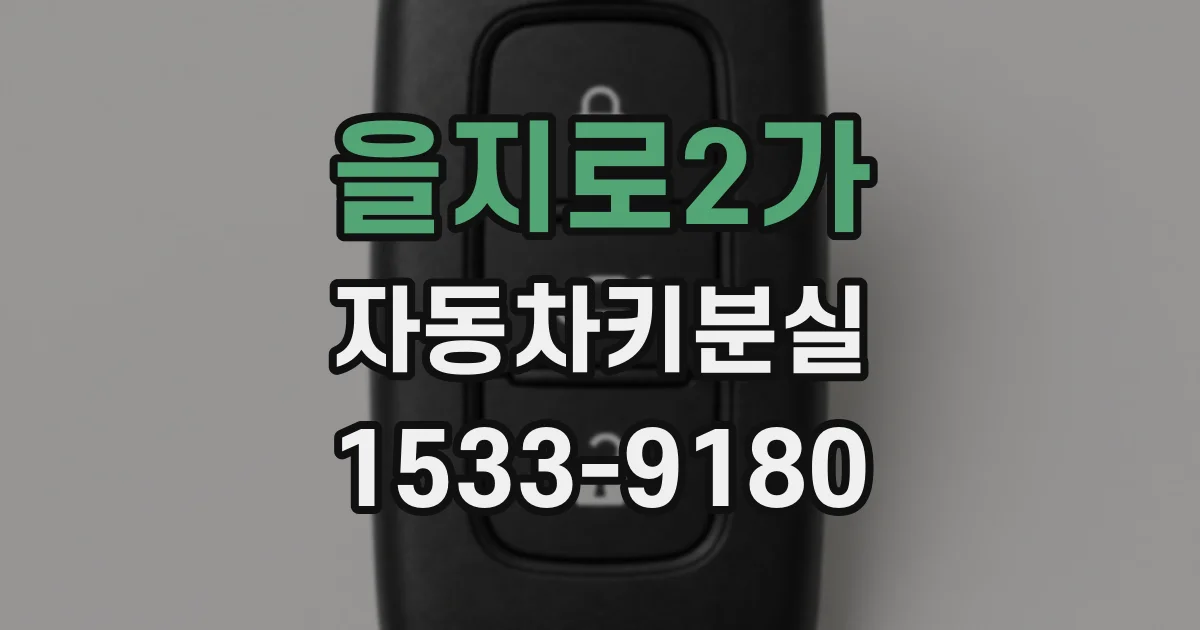 을지로2가 자동차키분실