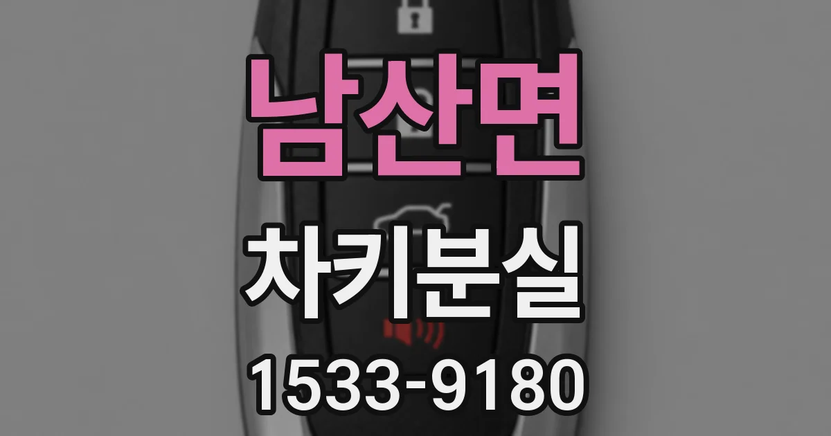 남산면 차키분실