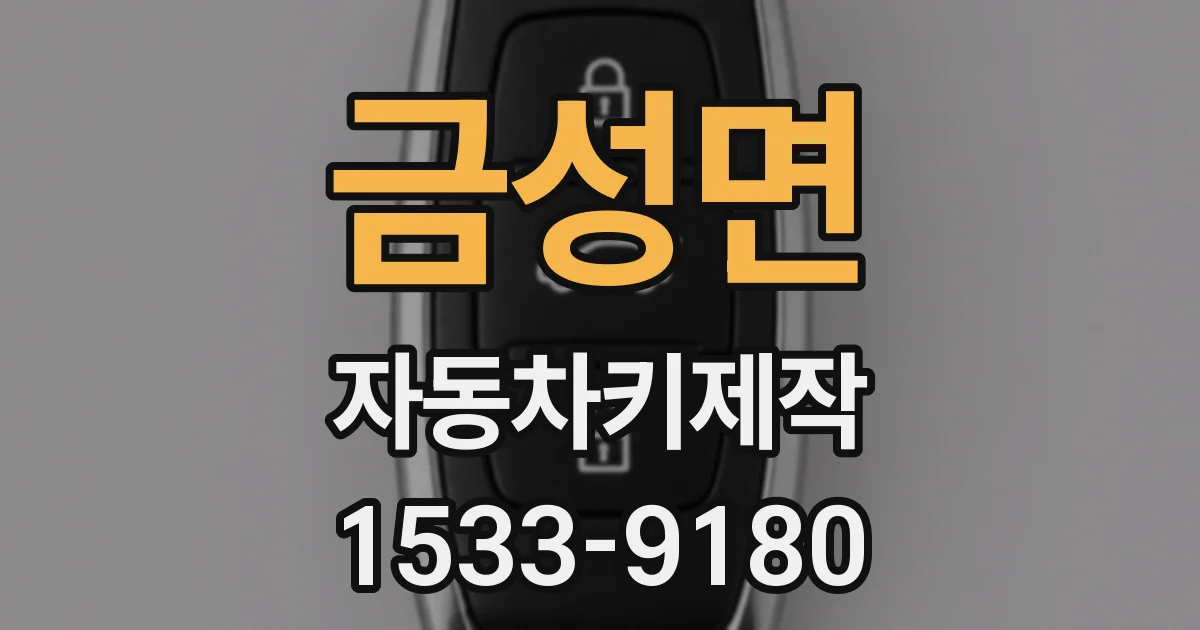 금성면 자동차키제작
