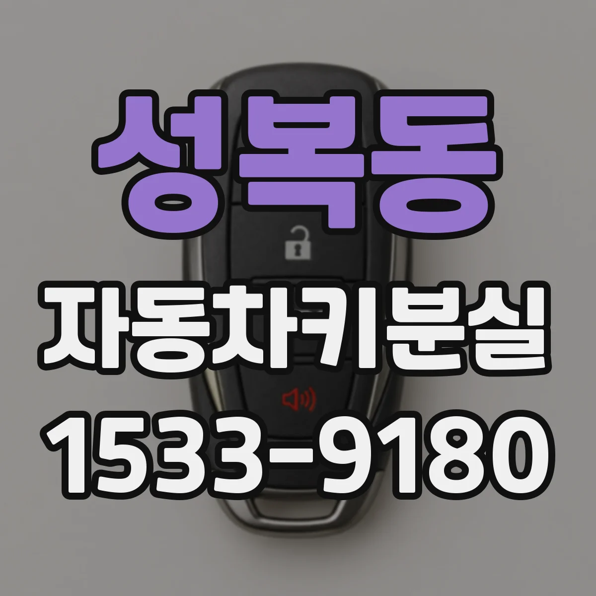 성복동 자동차키분실