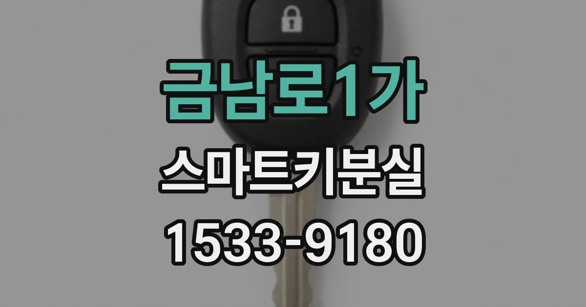 금남로1가 스마트키분실