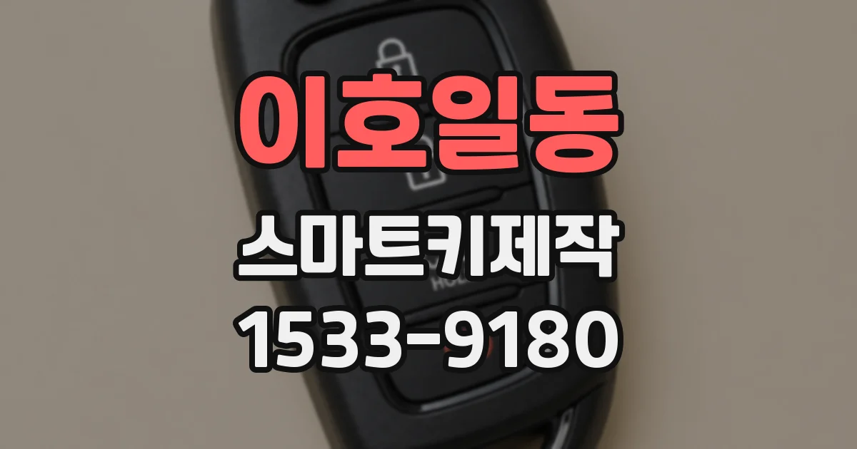이호일동 스마트키제작
