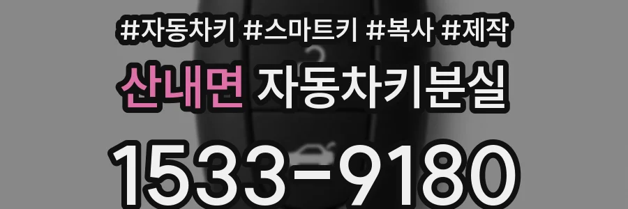 산내면 자동차키분실