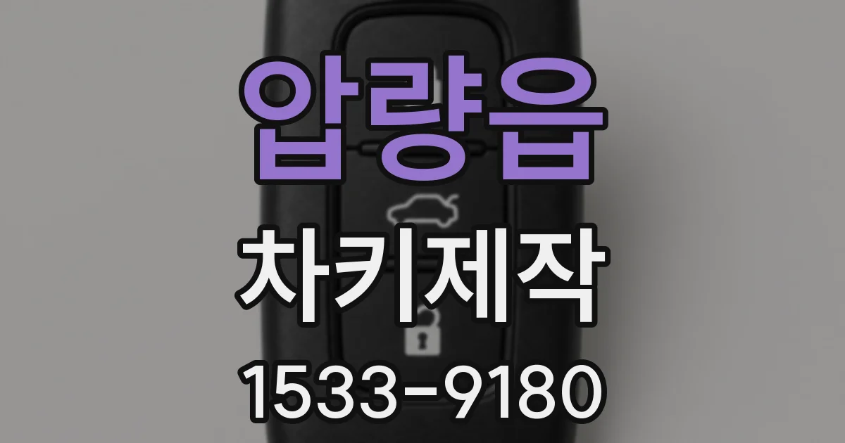 압량읍 차키제작