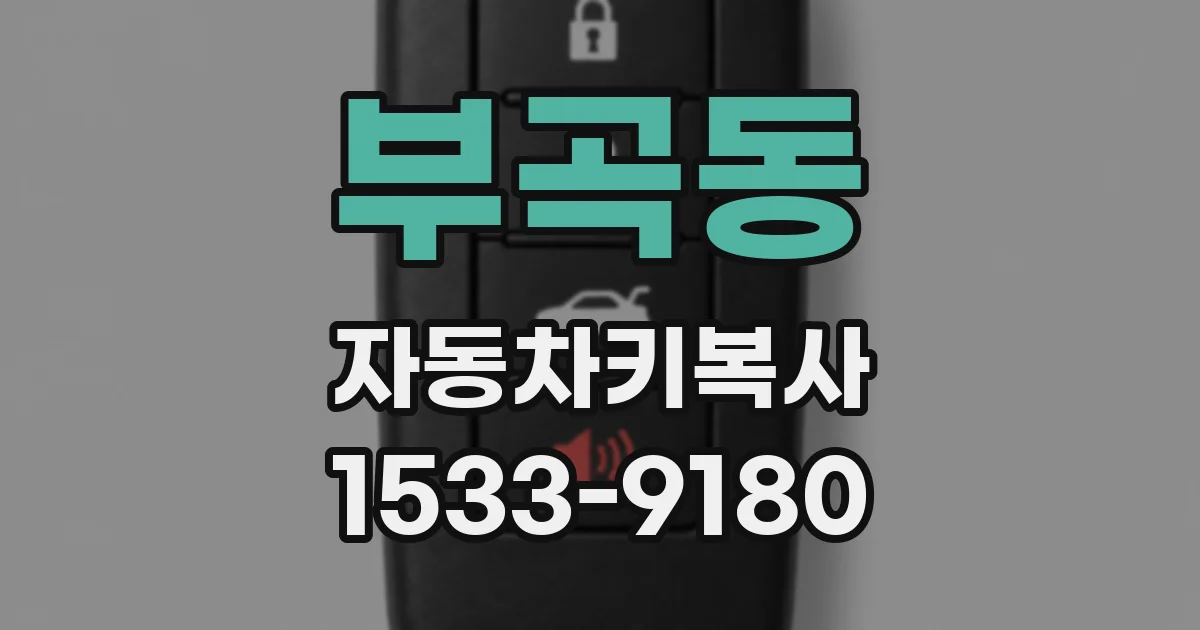 부곡동 자동차키복사