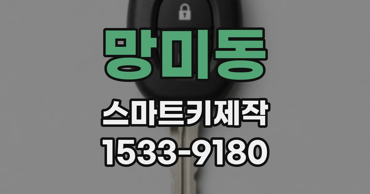 망미동 스마트키제작