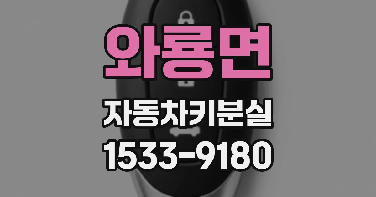 와룡면 자동차키분실