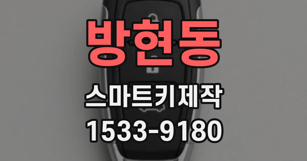 방현동 스마트키제작
