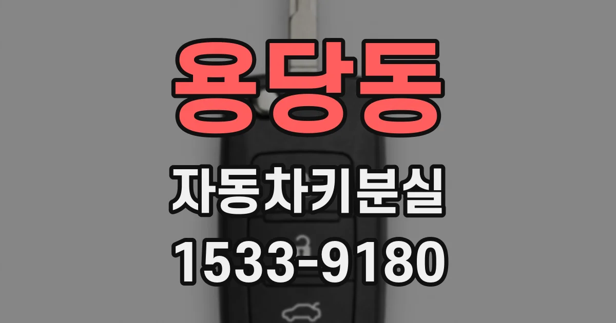 용당동 자동차키분실