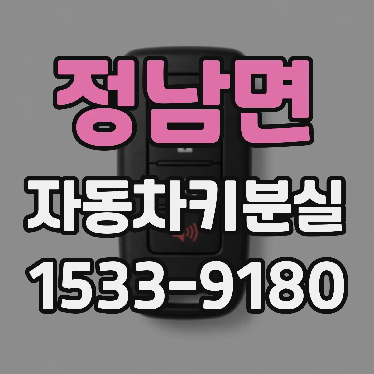 정남면 자동차키분실