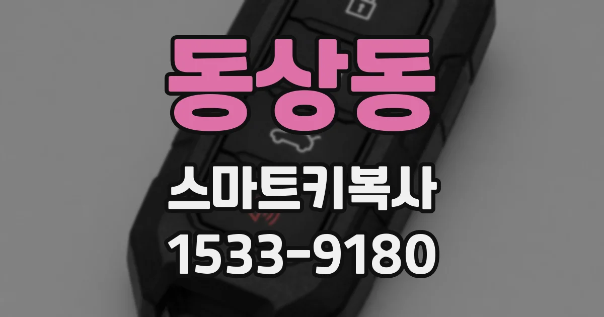 동상동 스마트키복사