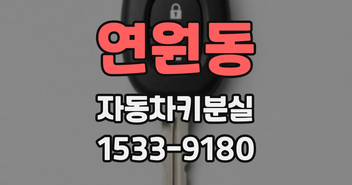 연원동 자동차키분실