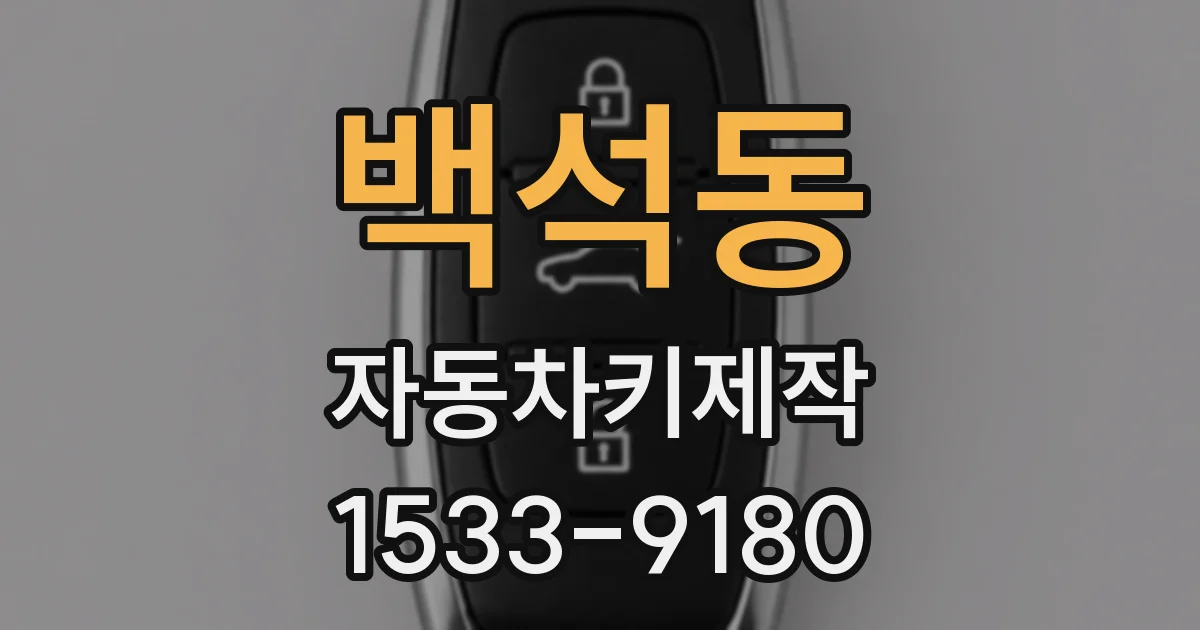 백석동 자동차키제작