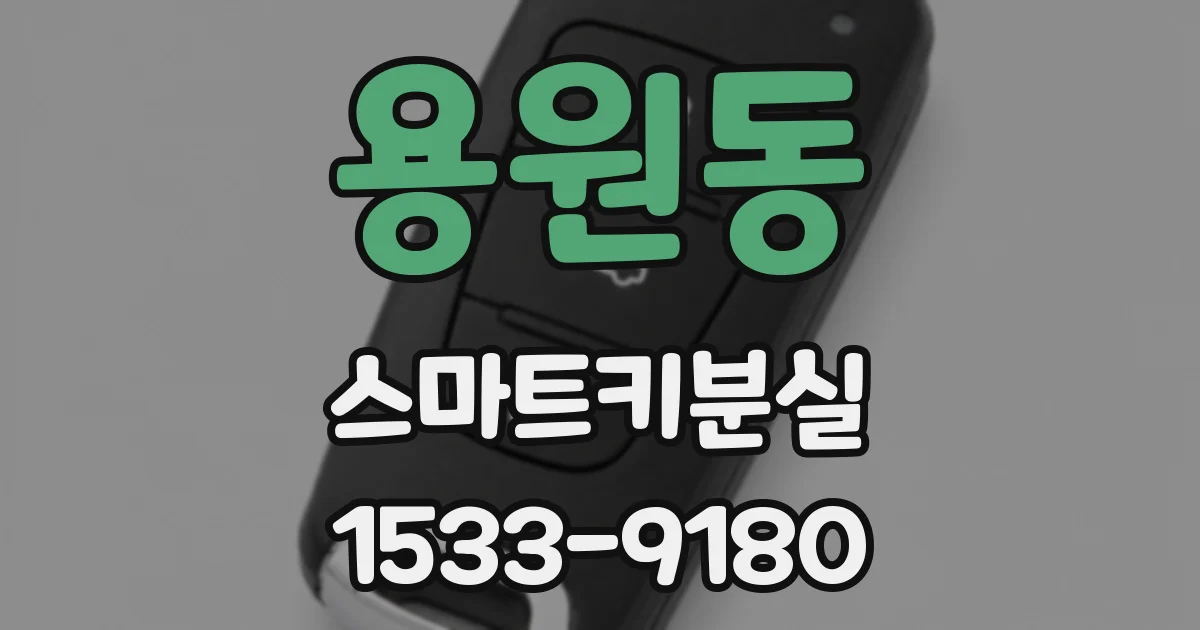 용원동 스마트키분실