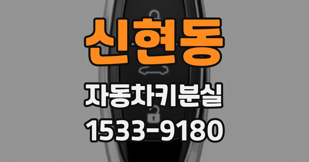 신현동 자동차키분실