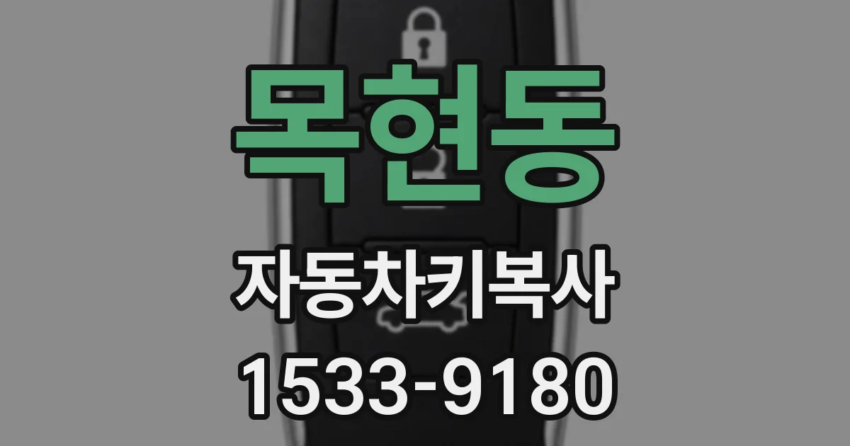 목현동 자동차키복사
