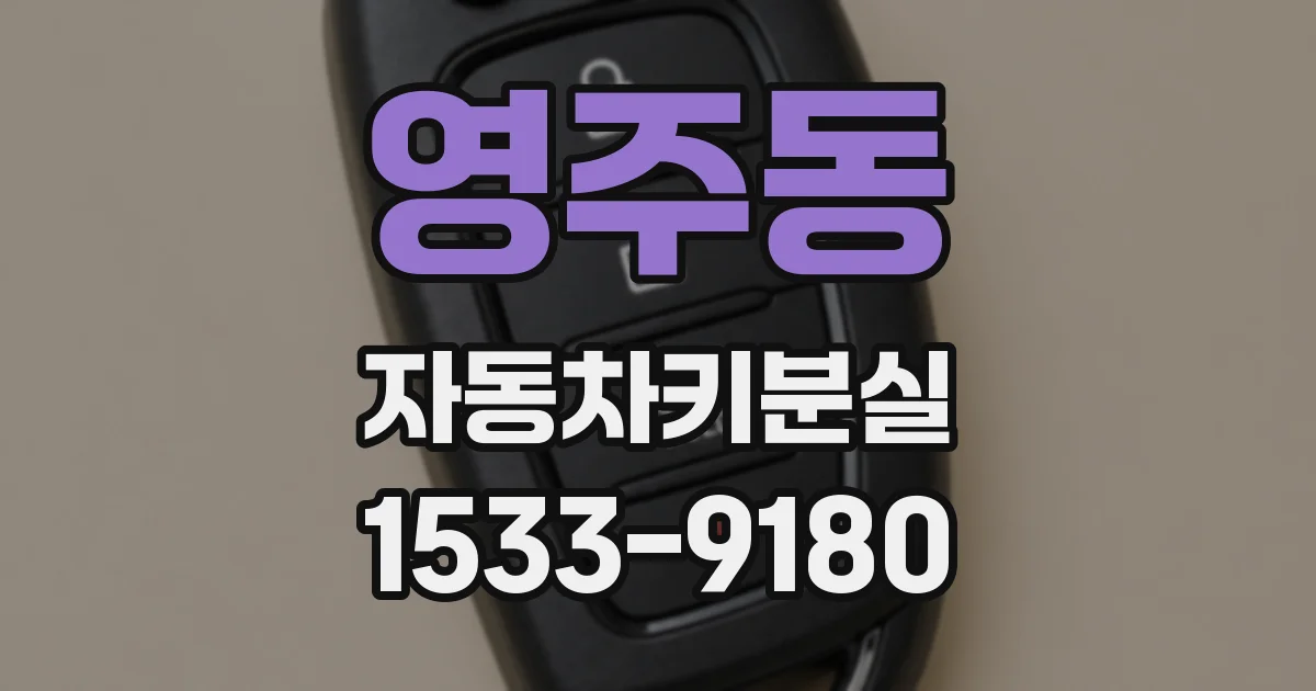 영주동 자동차키분실