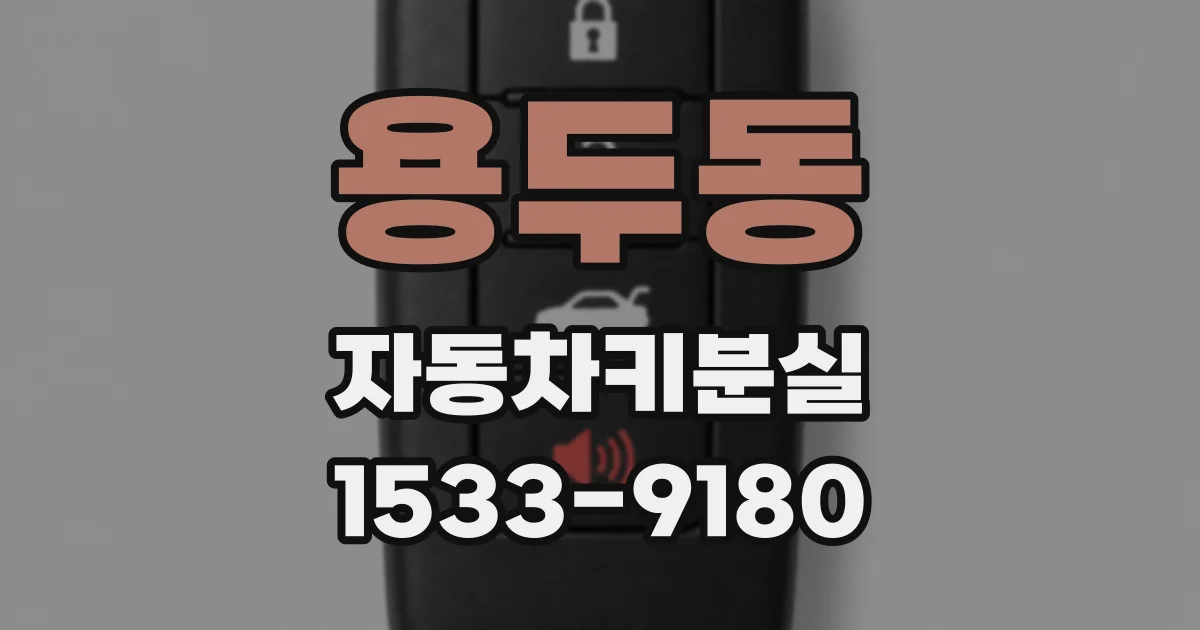 용두동 자동차키분실