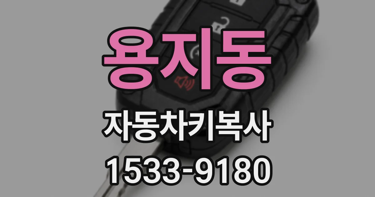 용지동 자동차키복사