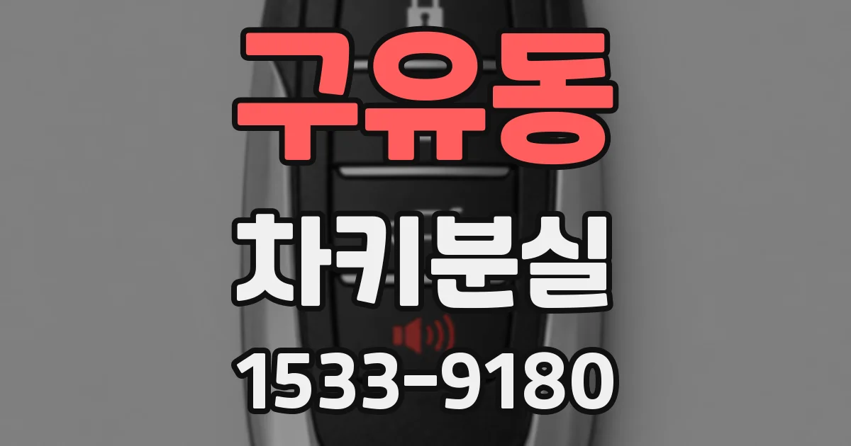 구유동 차키분실