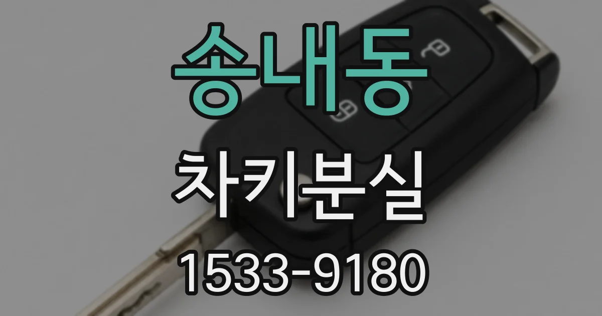 송내동 차키분실