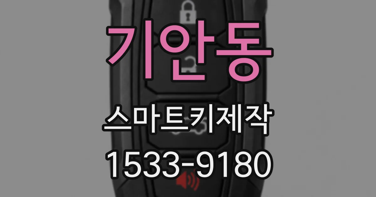 기안동 스마트키제작
