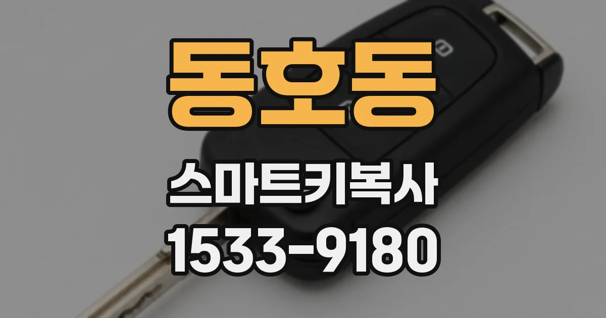 동호동 스마트키복사