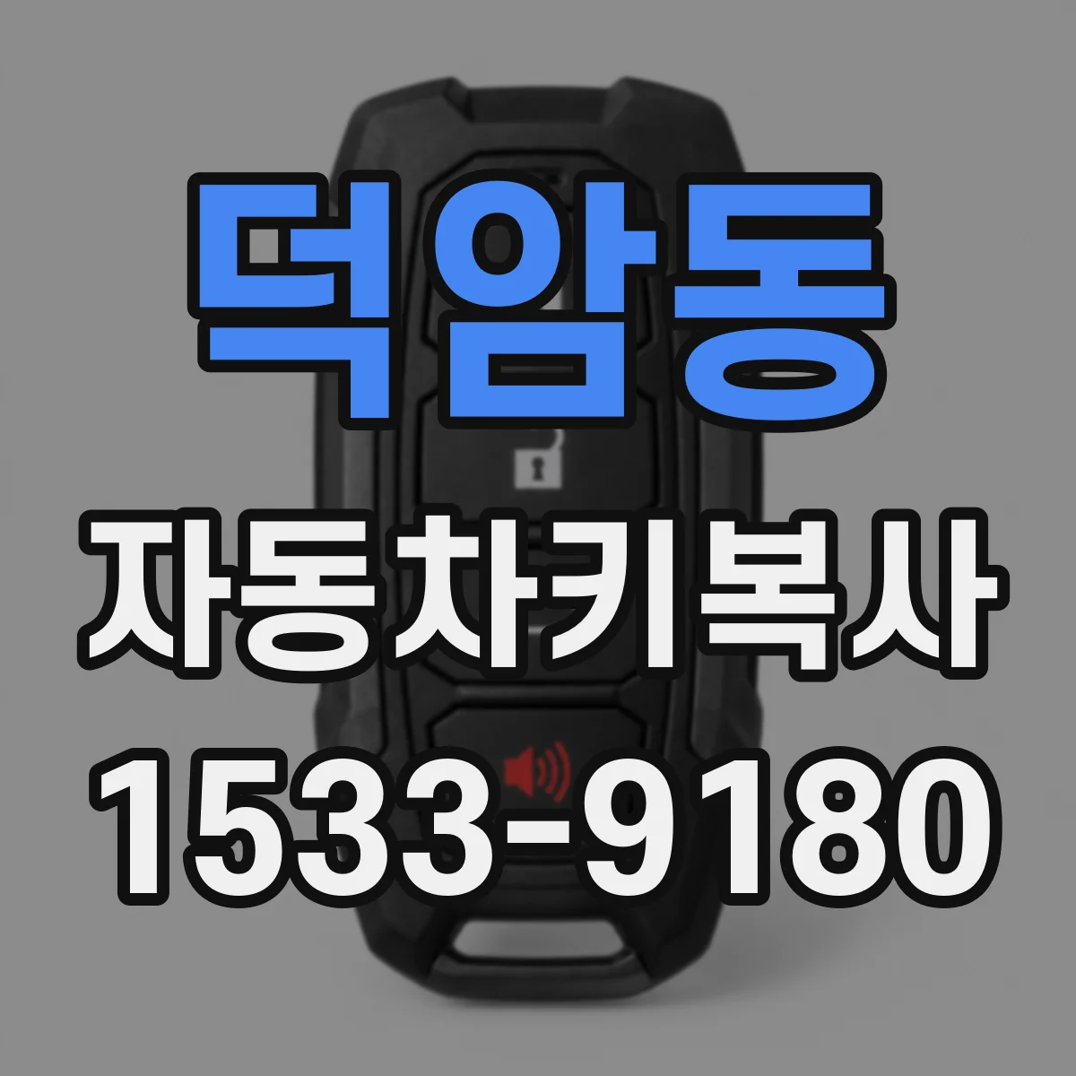 덕암동 자동차키복사
