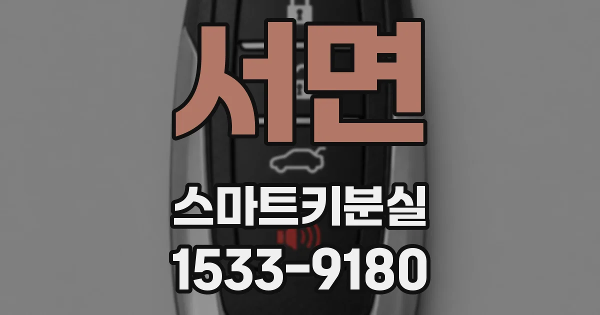 서면 스마트키분실