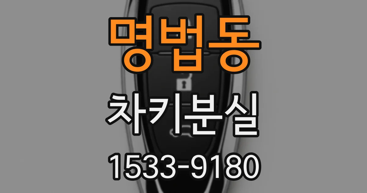 명법동 차키분실